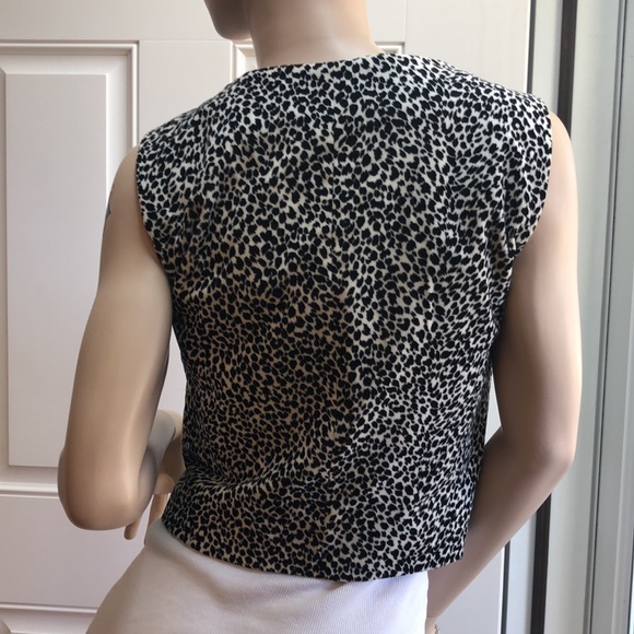 Express Tailleur cheetah Vest 9/10 - Picture 4 of 11